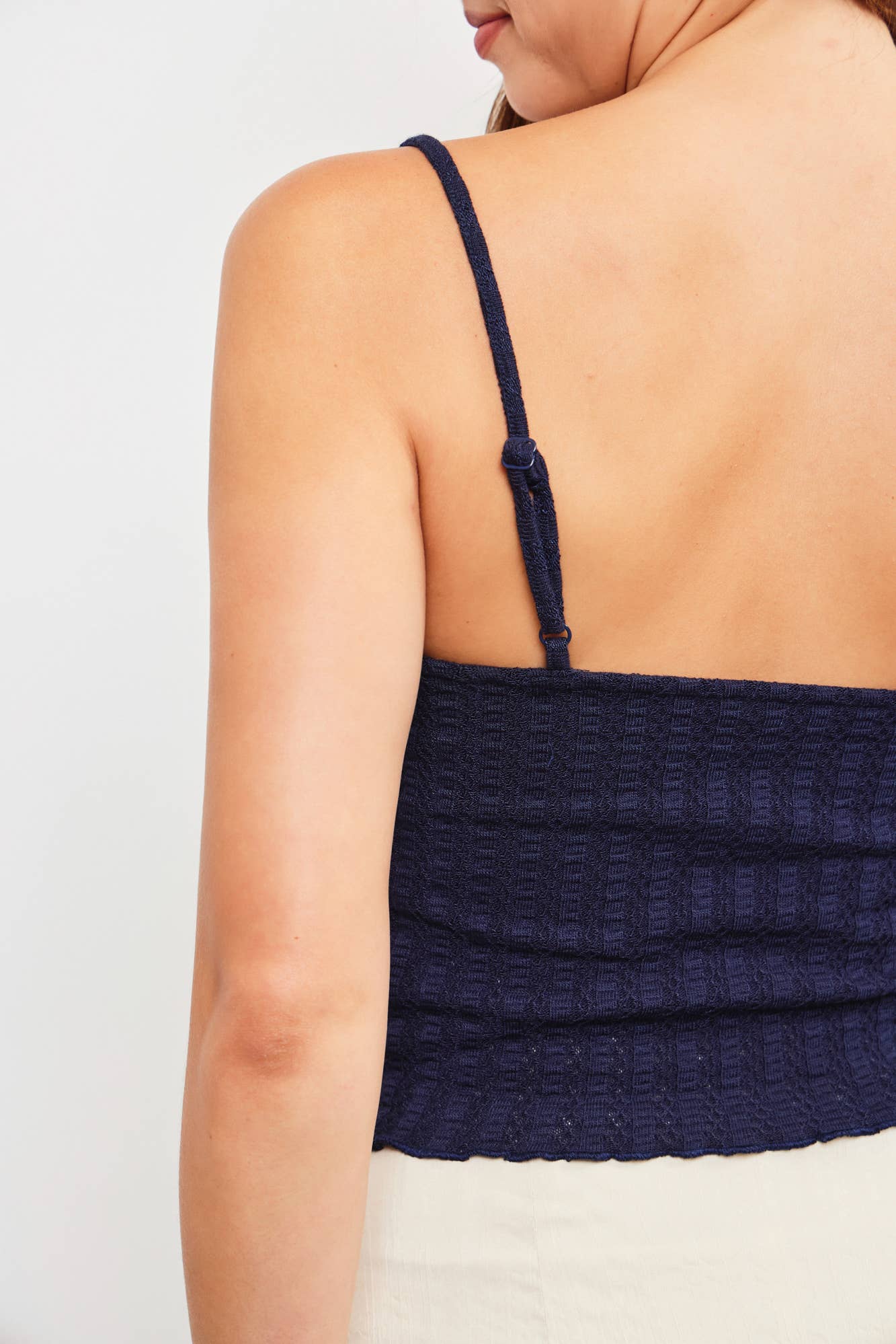 KNIT CAMI TOP: DK.TAUPE / S23454