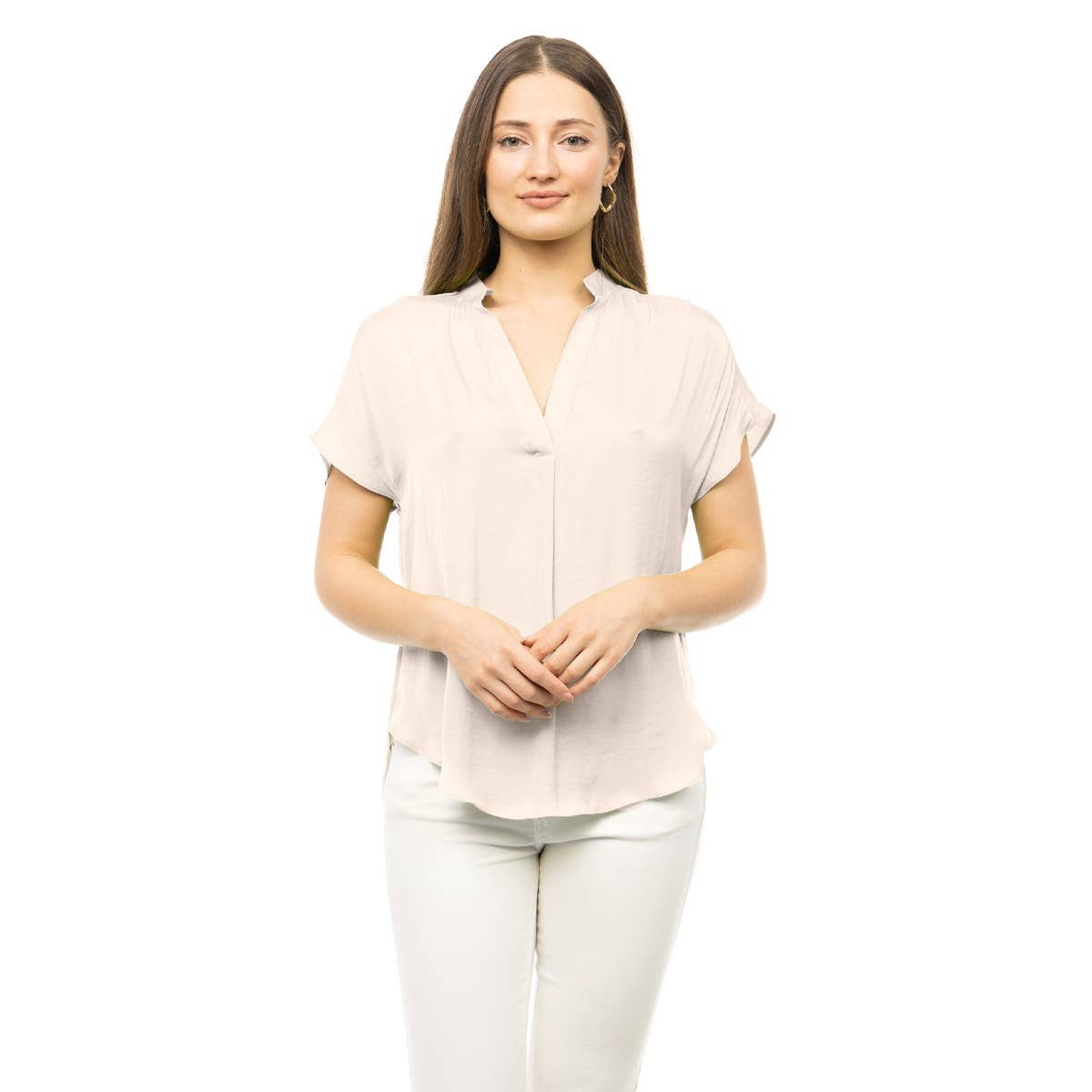 Drop Shoulder Regular Blouse: Navy / OB112897