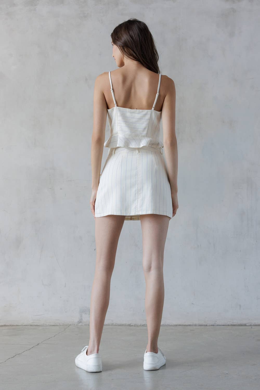 JS8149-IVORY BLUE STRIPE: IVORY/BLUE STRIPE