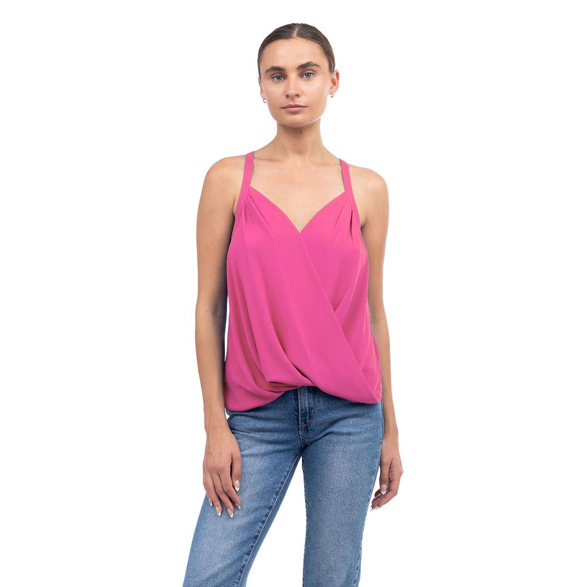 Overlap Tank Top: Purple Dove / AT20343
