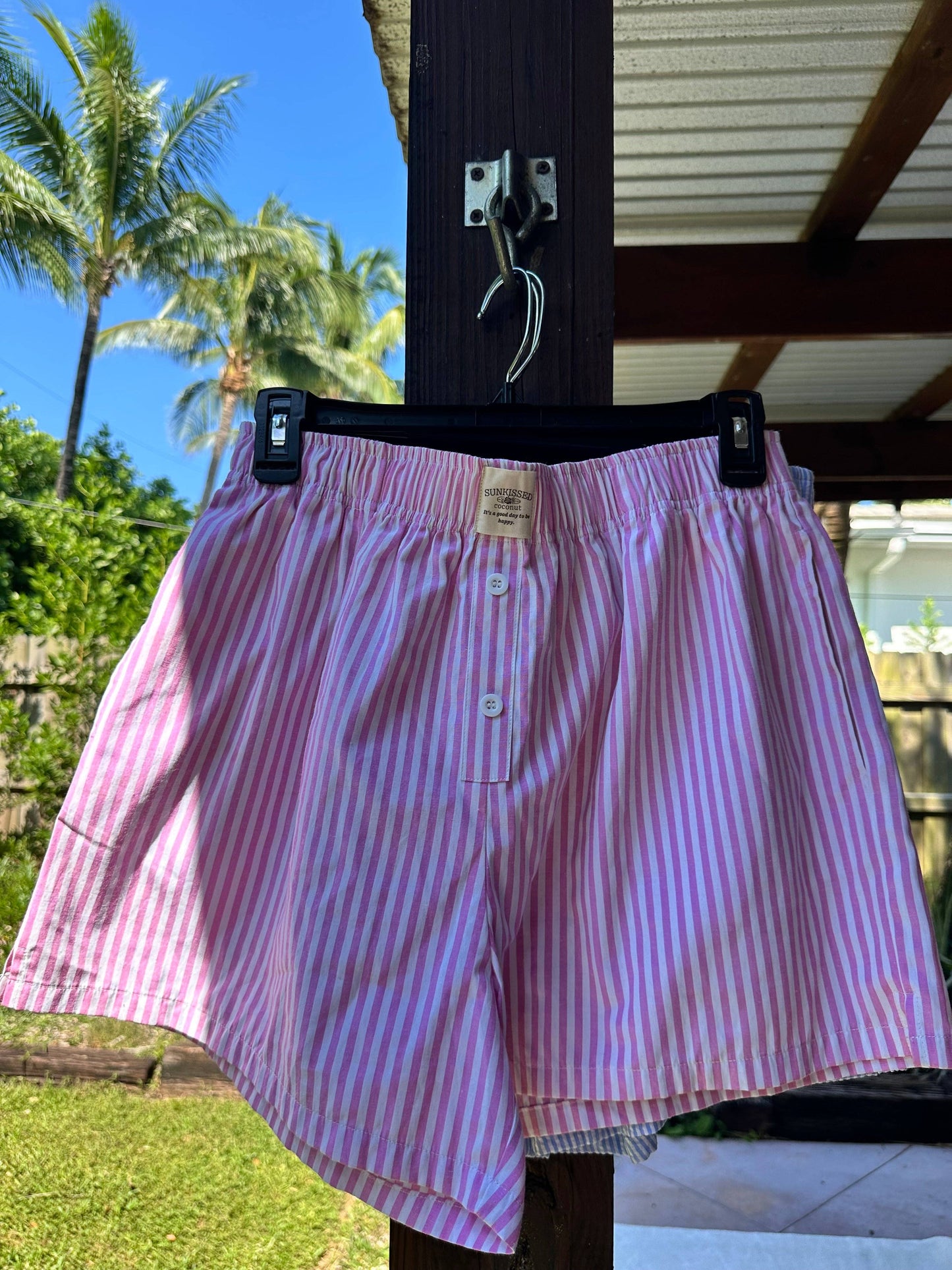 Everyday Boxer Shorts: Pink Stripes
