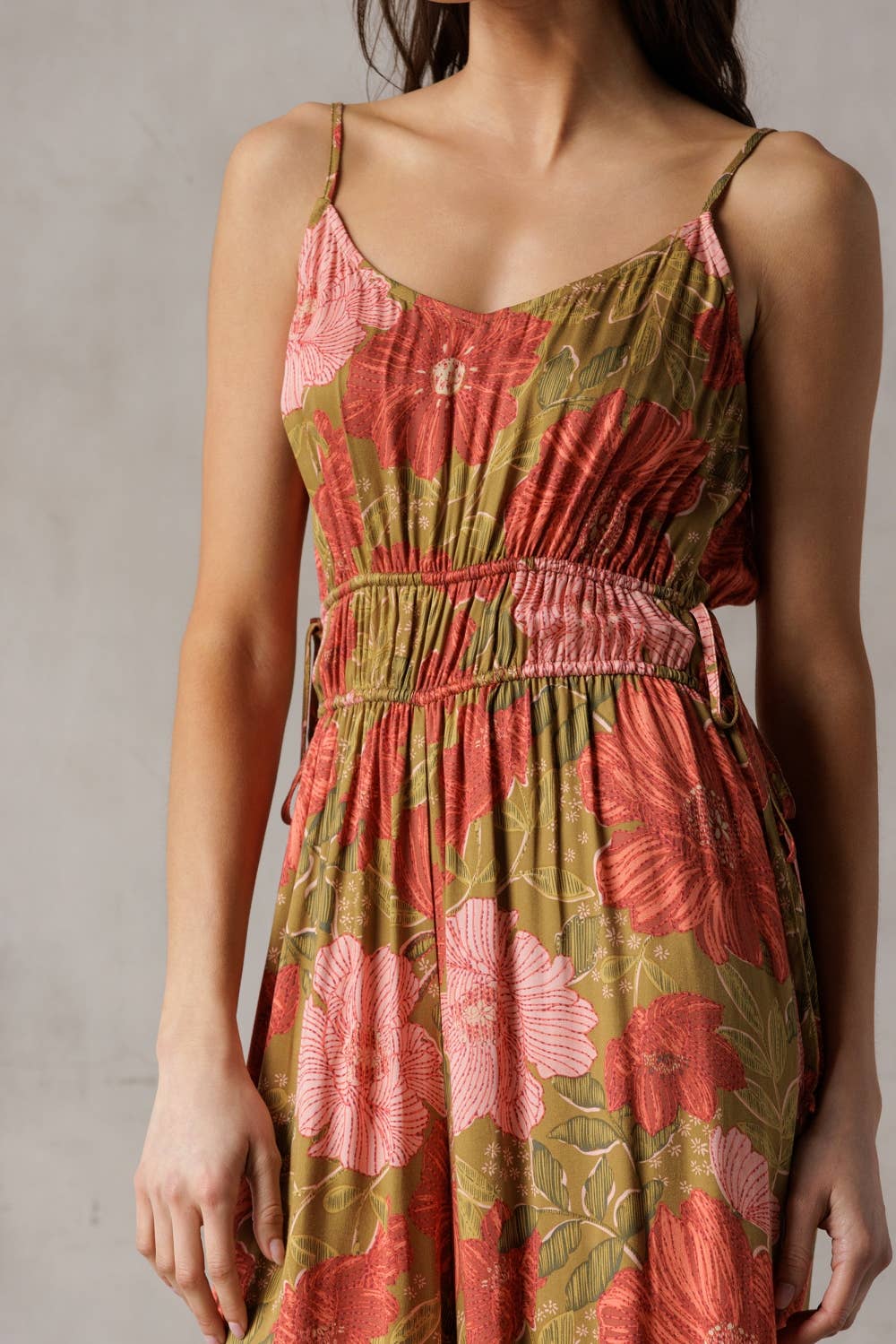 DSJJ5745-GREEN FLORAL: GREEN/FLORAL / storia
