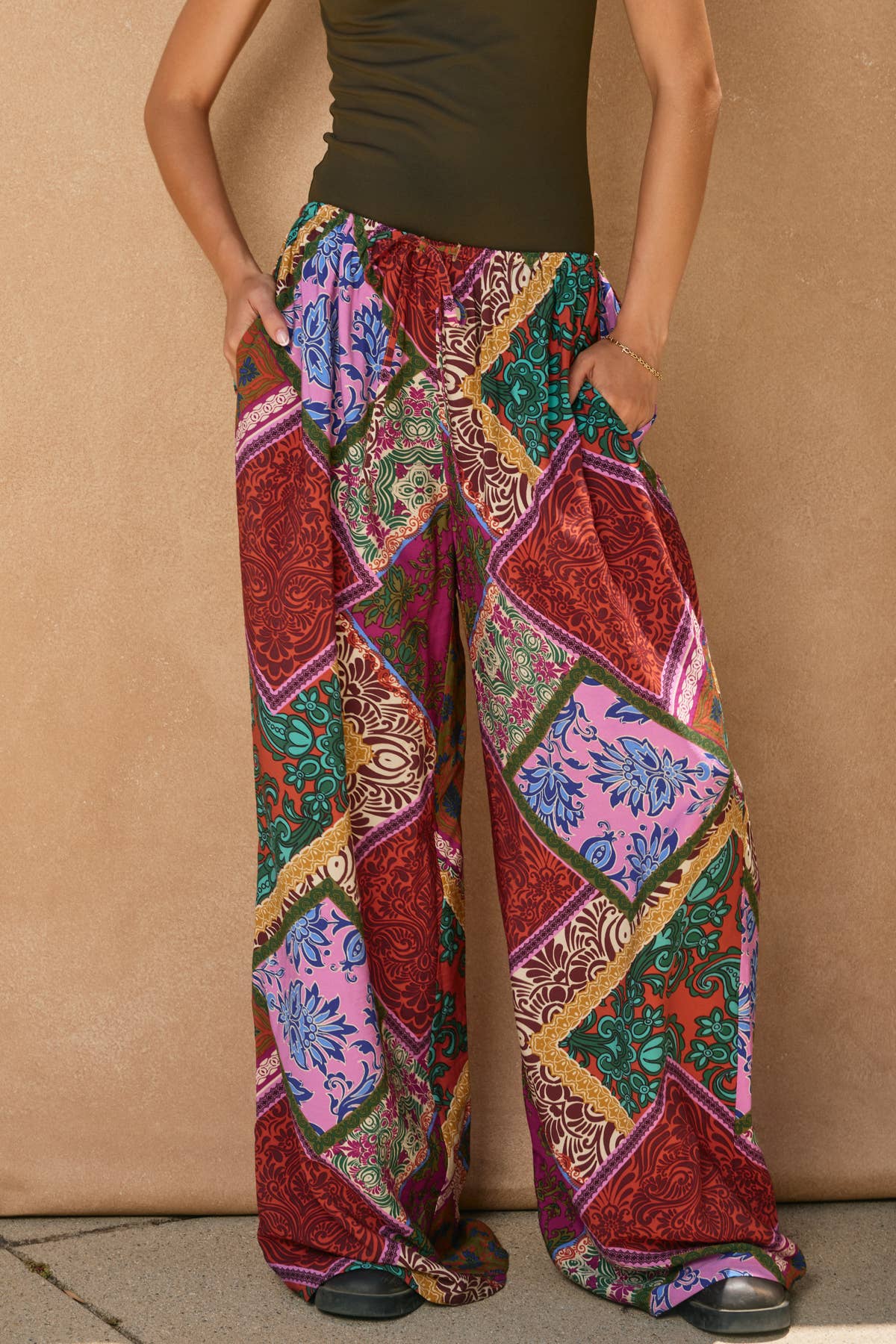 All I Need Pull On Drawstring Pants: POMPEIAN RED / FP12691-P2134