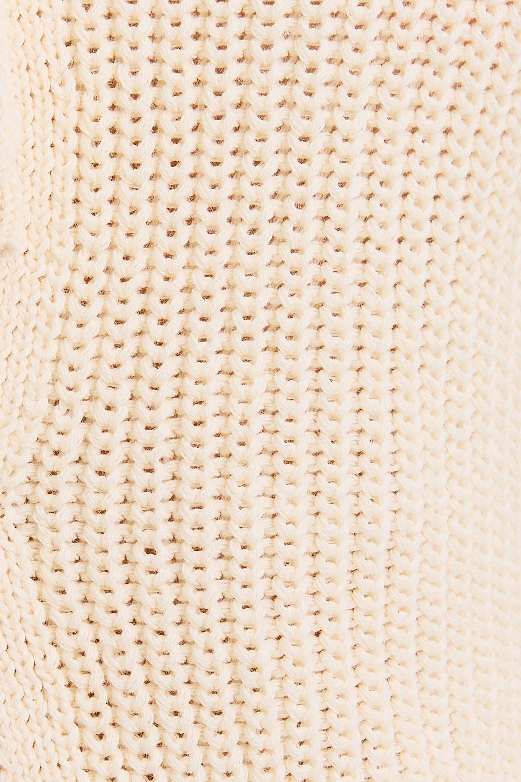 FRONT TIE SLEEVELESS SWEATER CARDIGAN: CREAM / BWJ1212