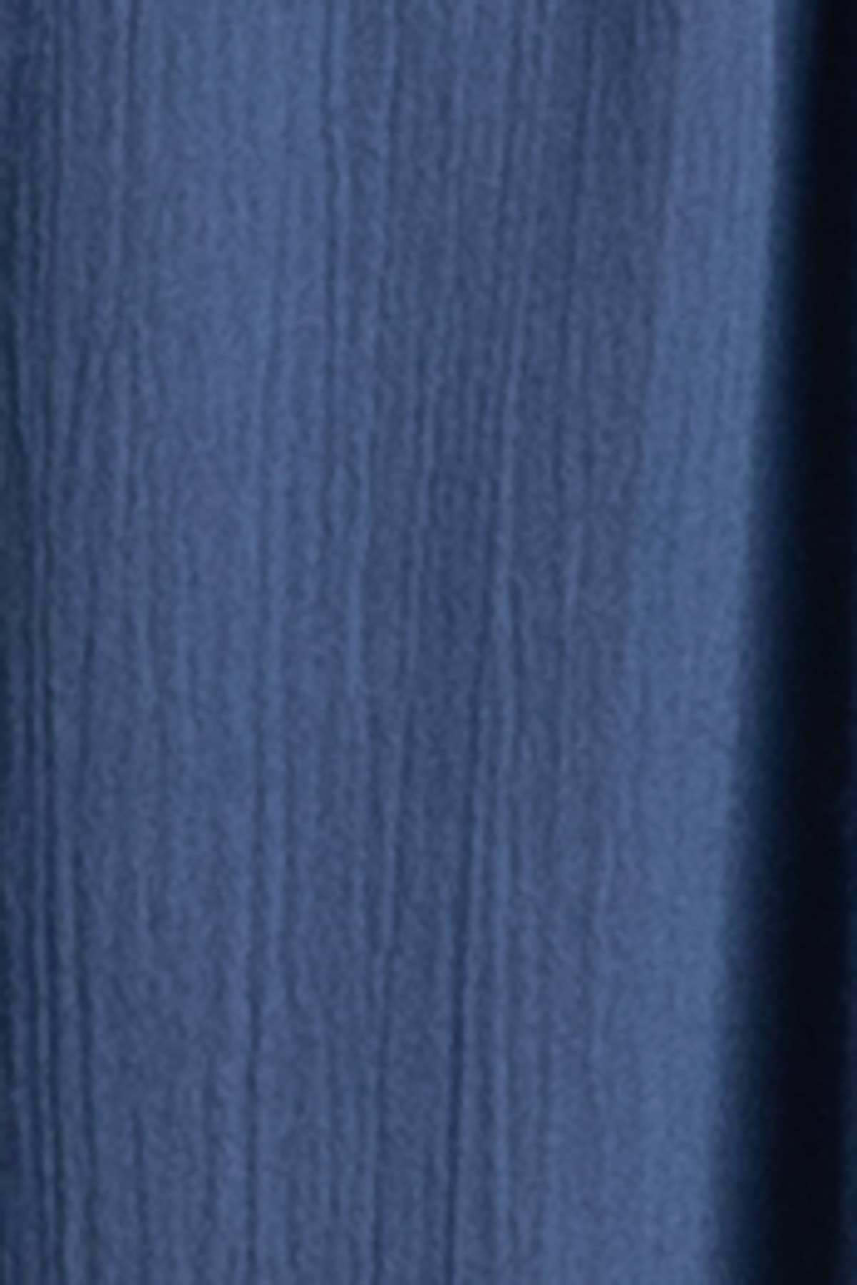 Heavy Gauze Flowy Dress - ND40209-HV: Denim Blue