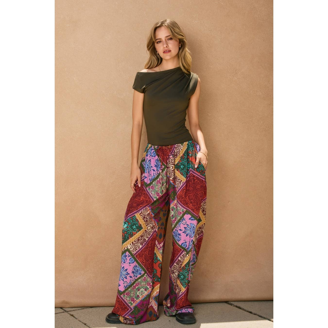 All I Need Pull On Drawstring Pants: POMPEIAN RED / FP12691-P2134