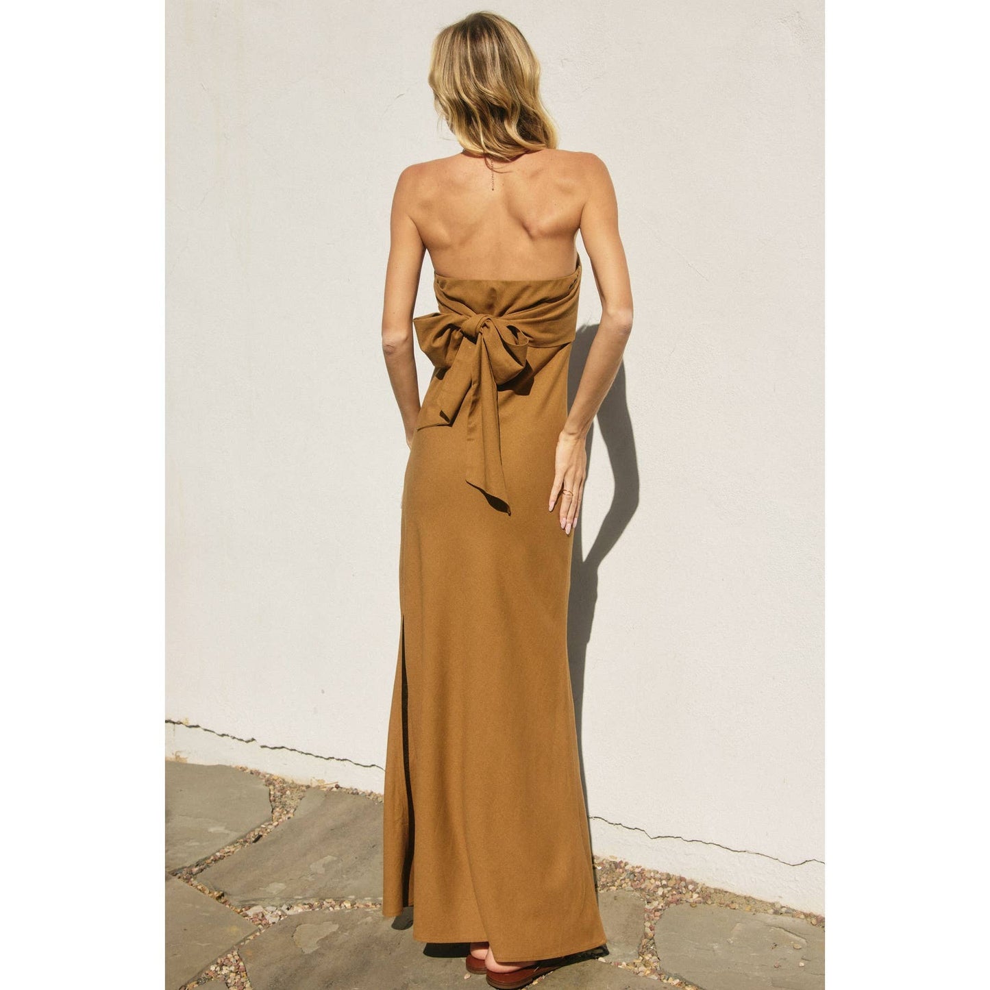 Heaven Sent Strapless Bias Cut Maxi Dress: IBIZA GREEN / FD11771A-P1465_1