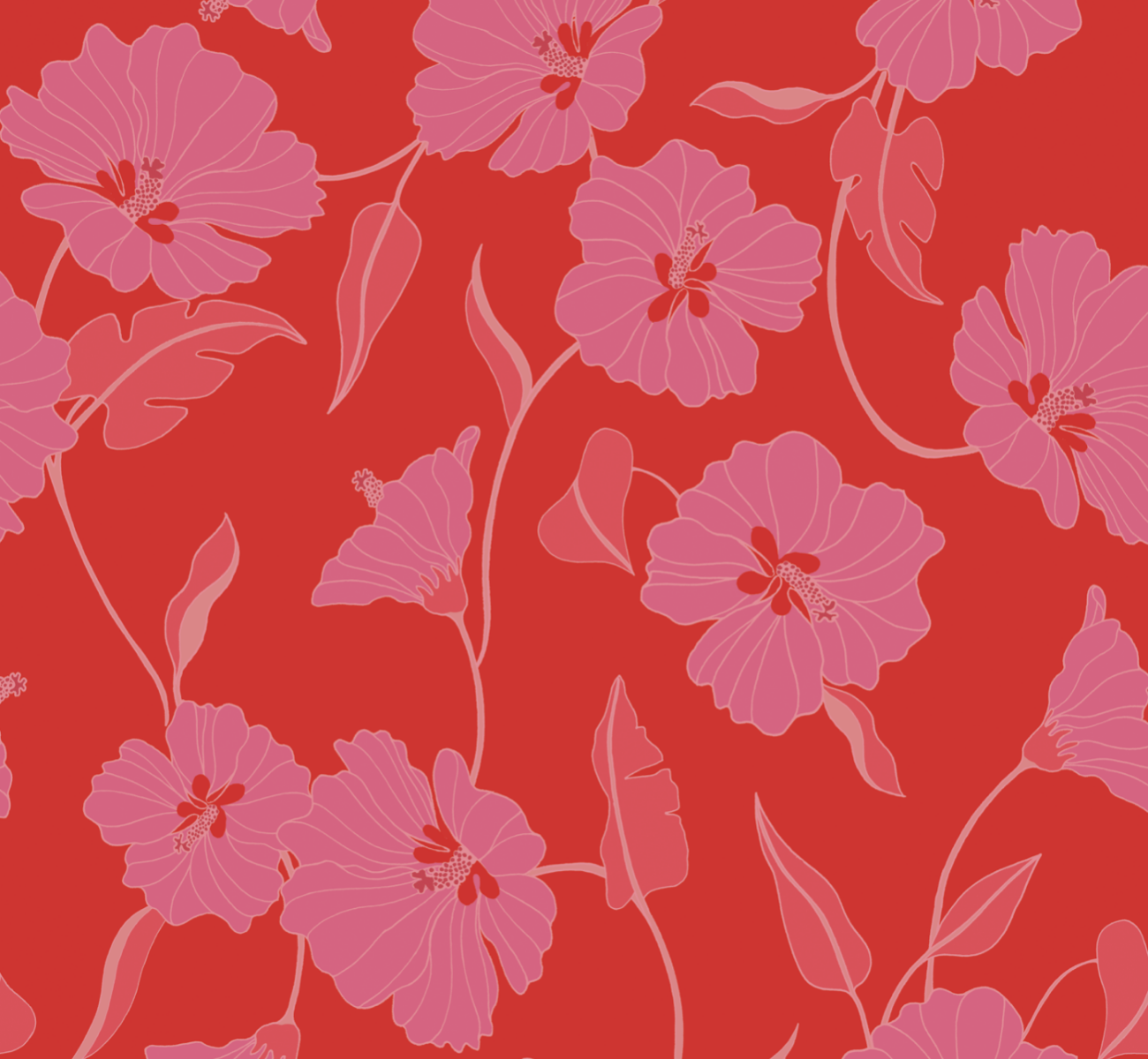 Myla Dress in Mao Flower (Strawberry Guava):