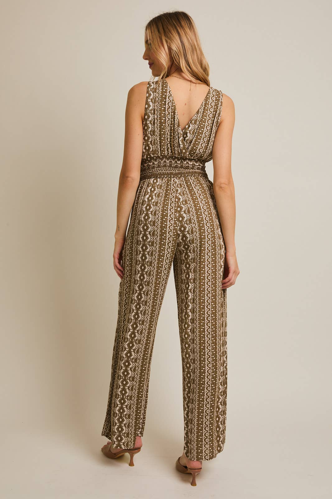 AM3199-3 : OLIVE-CREAM STRIPE