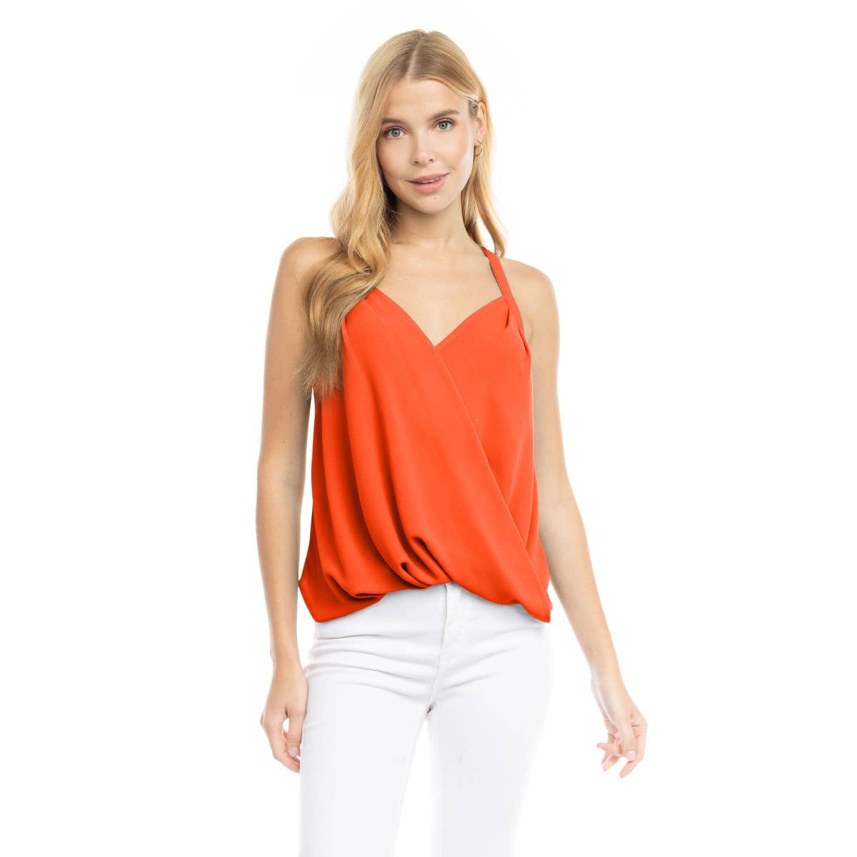 Overlap Tank Top: Purple Dove / AT20343