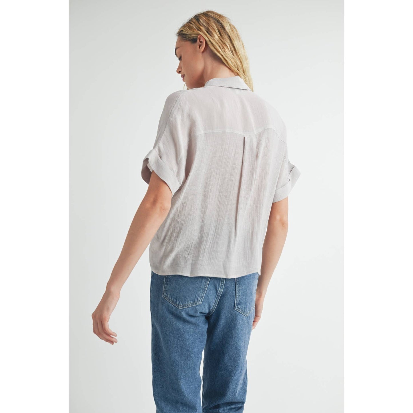 SHORT SLEEVE COLLAR SHIRT: COGNAC / FT62936