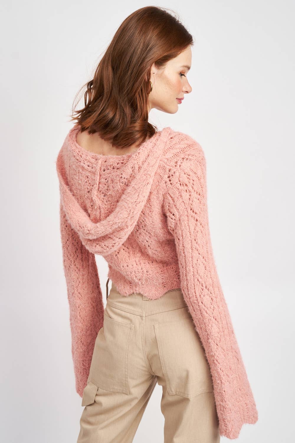 LONG SLEEVE FRONT TIE CARDIGAN