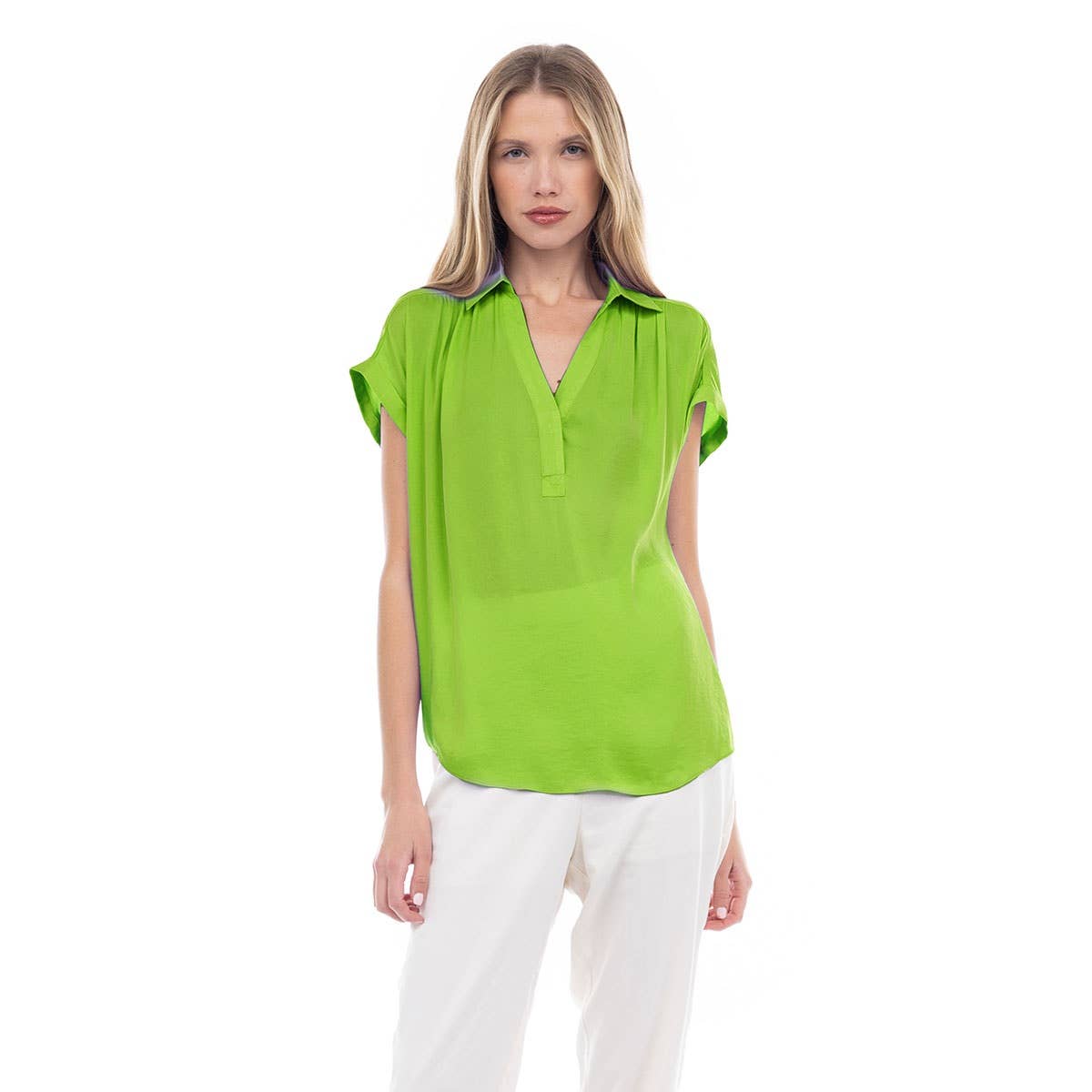 SB115233-SS-1 Blouse: Macchiato