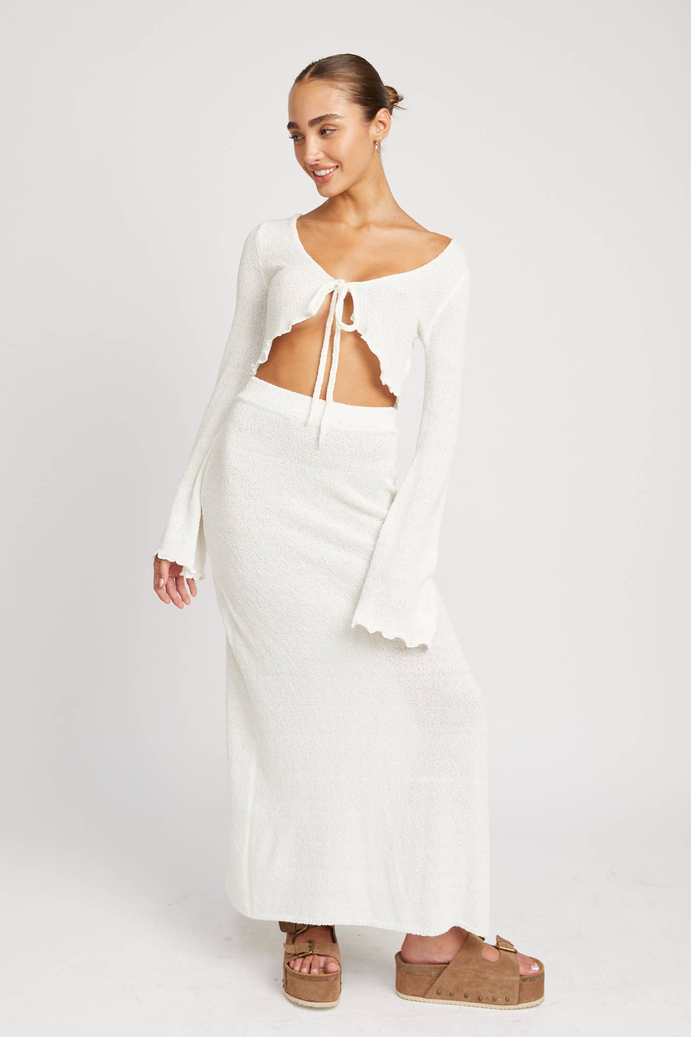 IMJ9650 HIGH WAIST MAXI SKIRT