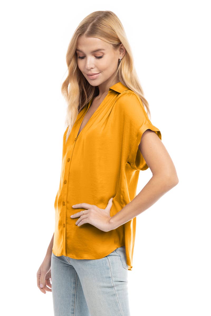 Short Sleeve Blouse - SB113287: Mystic Mauve
