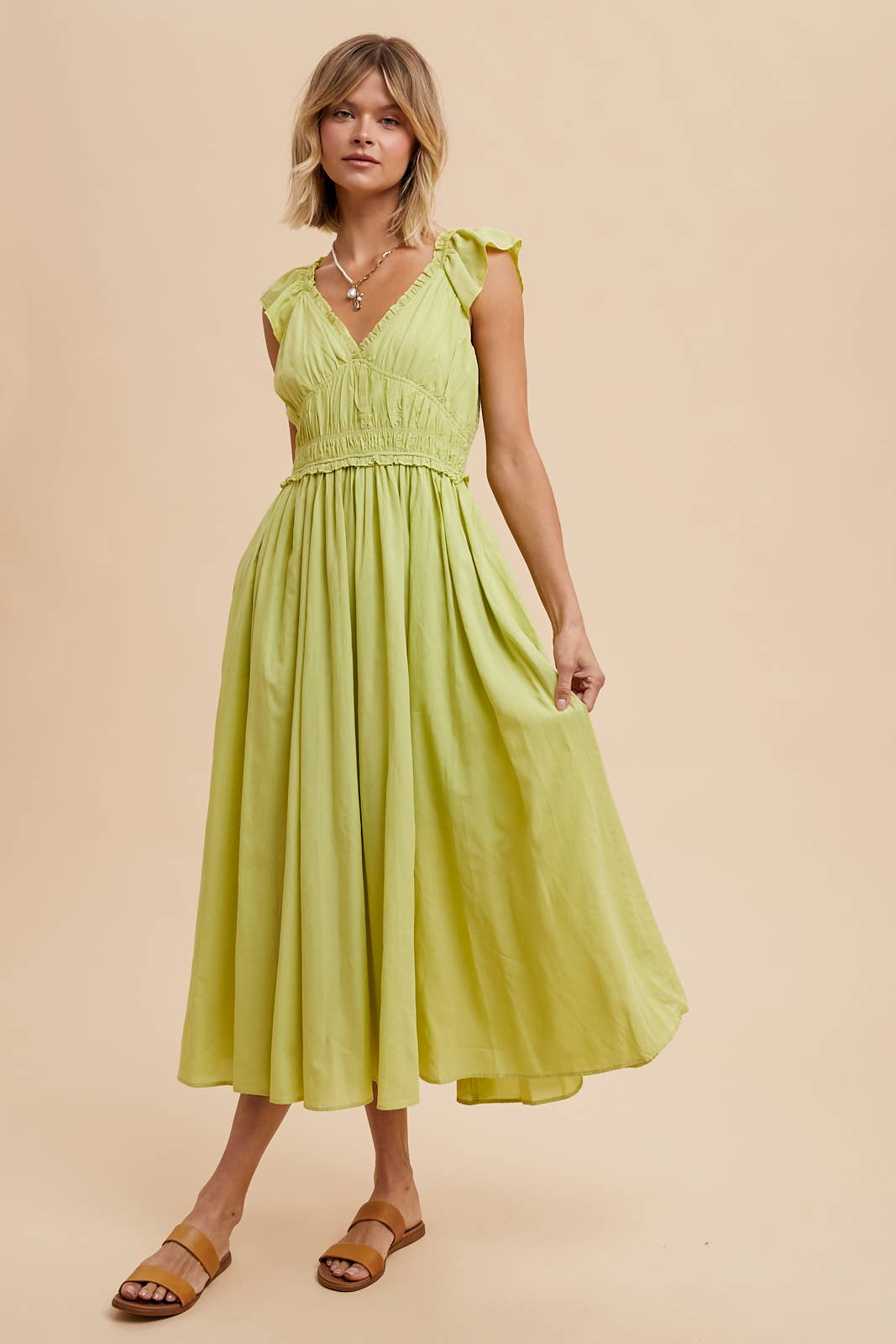 COTTON BLEND SWEETHEART MAXI DRESS: OFF-WHITE / ILD5656