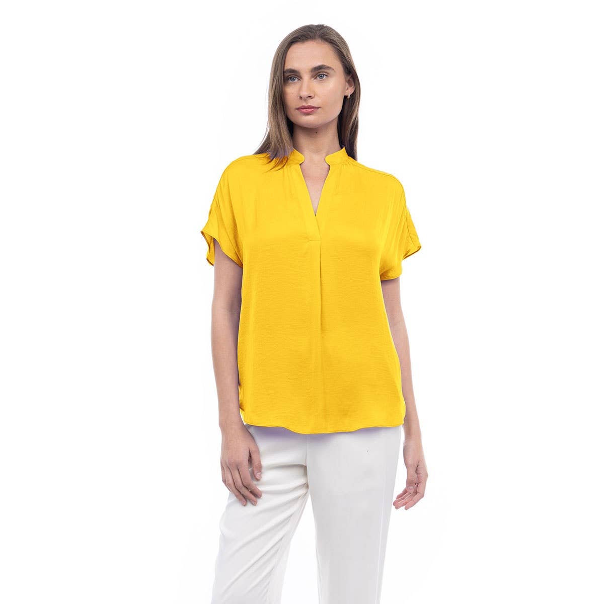Drop Shoulder Regular Blouse: Navy / OB112897
