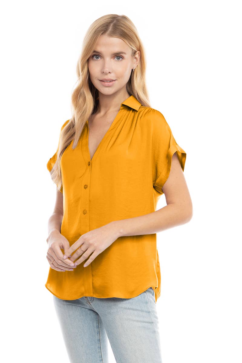 Short Sleeve Blouse - SB113287: Mystic Mauve