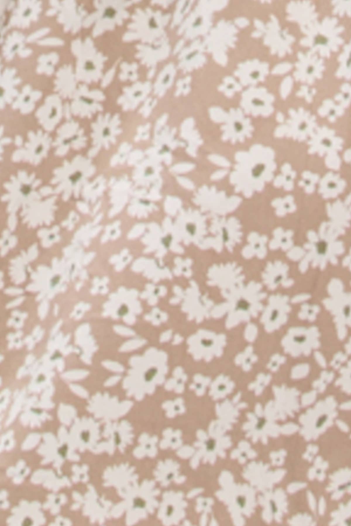 Print Tiered Midi Skirt - VS3533A: Taupe