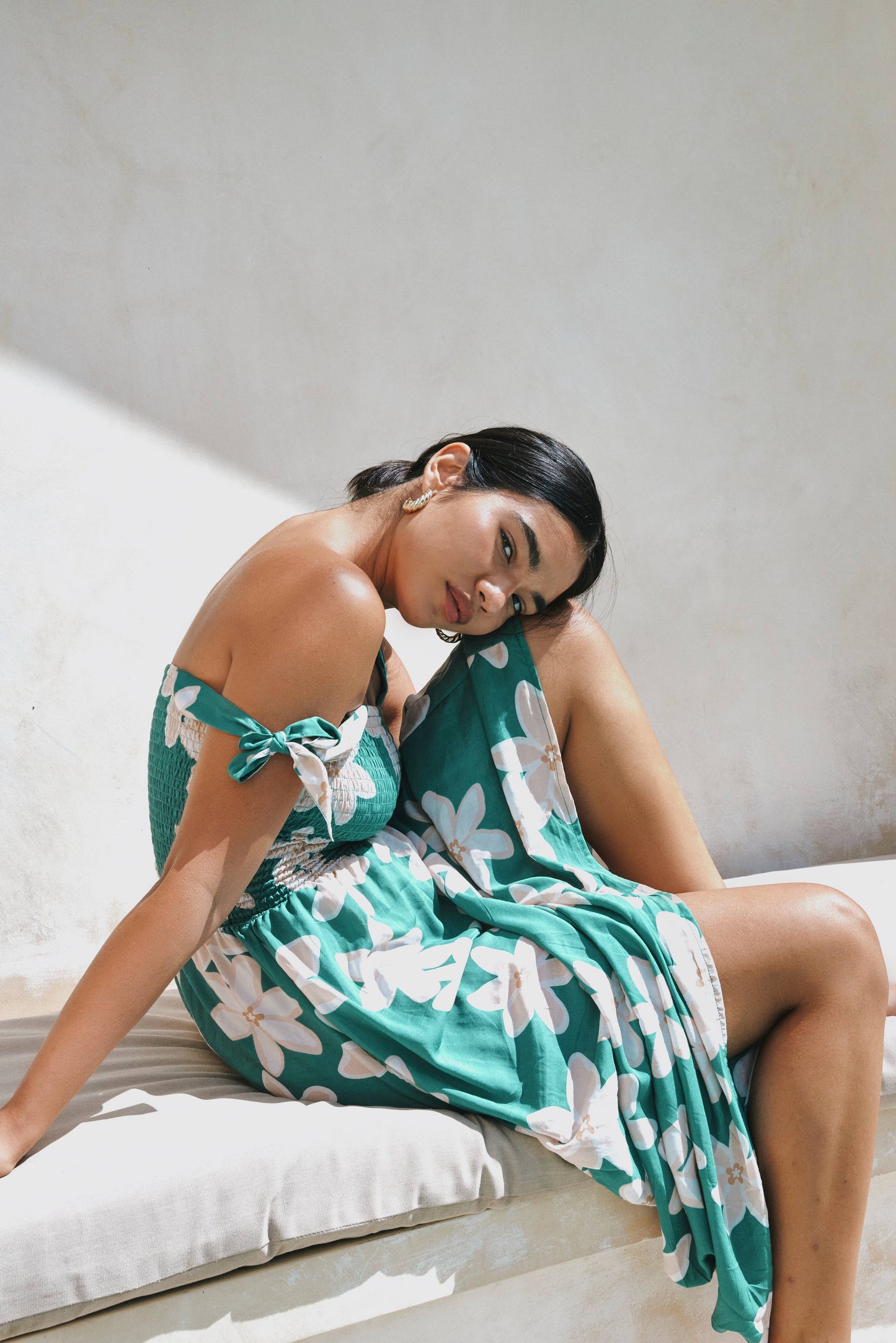 Remi Dress in Green Nā'ū