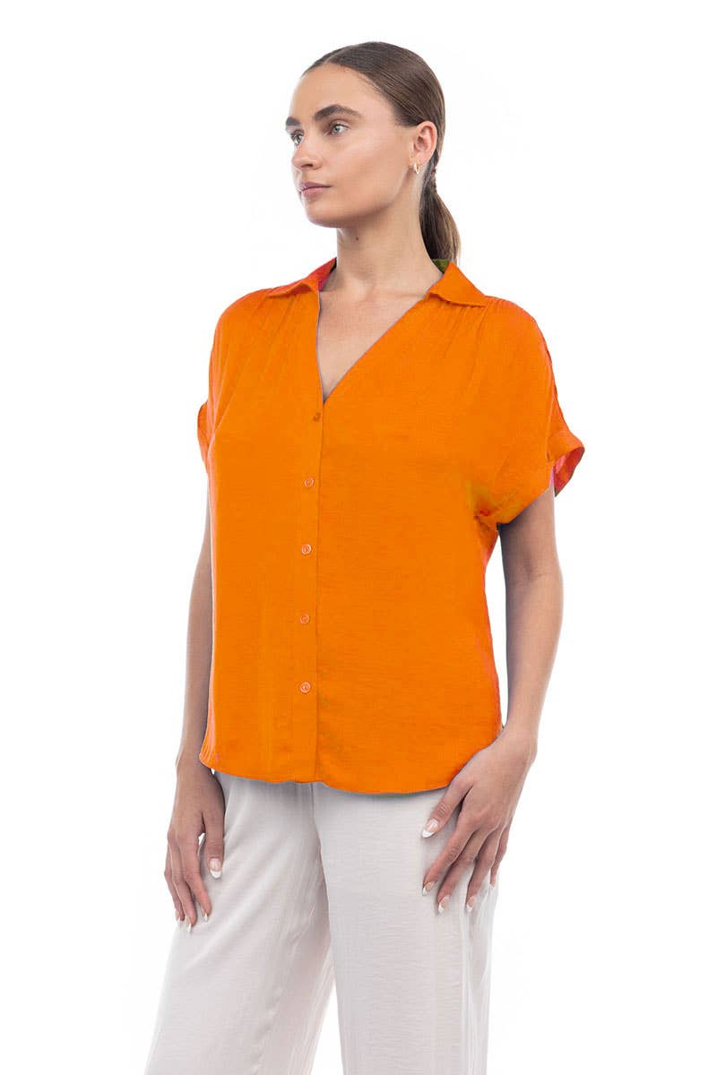 Short Sleeve Blouse - SB113287: Mystic Mauve