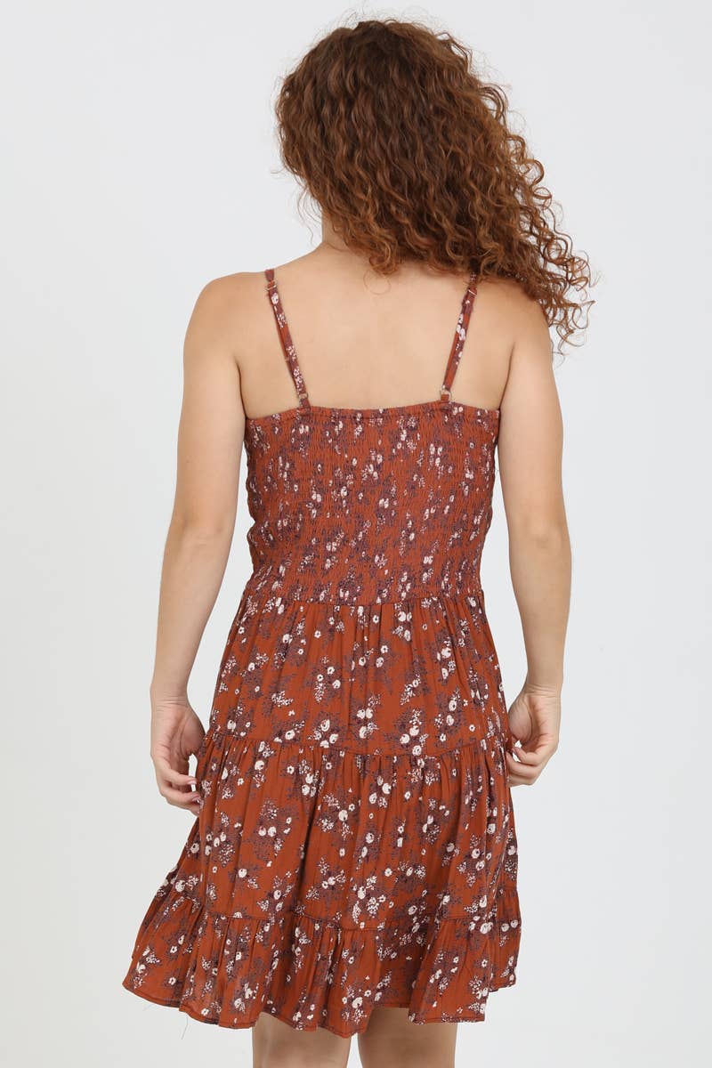 C4143-WA40 V NECK TWIST FRONT CUT OUT DRESS