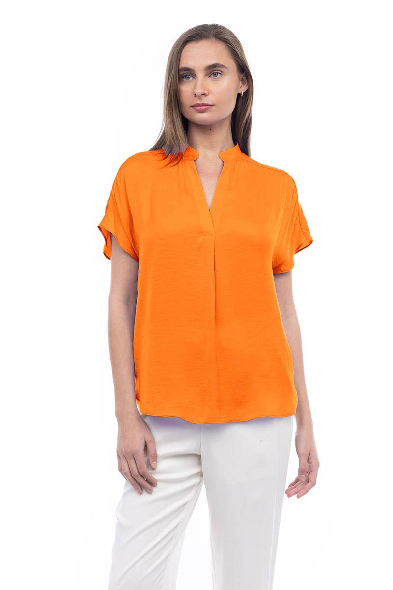 Drop Shoulder Blouse - OB112897: Sable