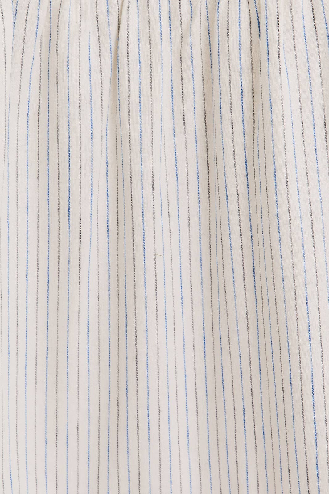 HIGH WAISTED STRIPED TIERED SKIRT: WHITE-BLUE STRIPE / IS5097