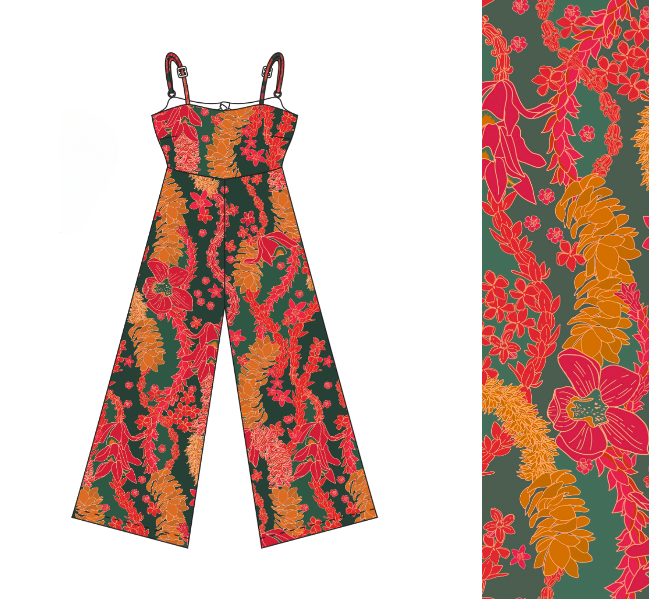 Kai Jumpsuit in Lei Day