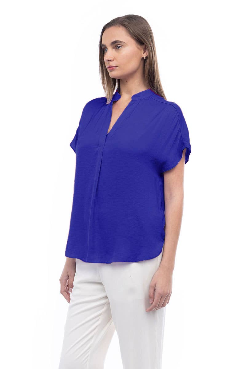 Drop Shoulder Blouse - OB112897: Sable