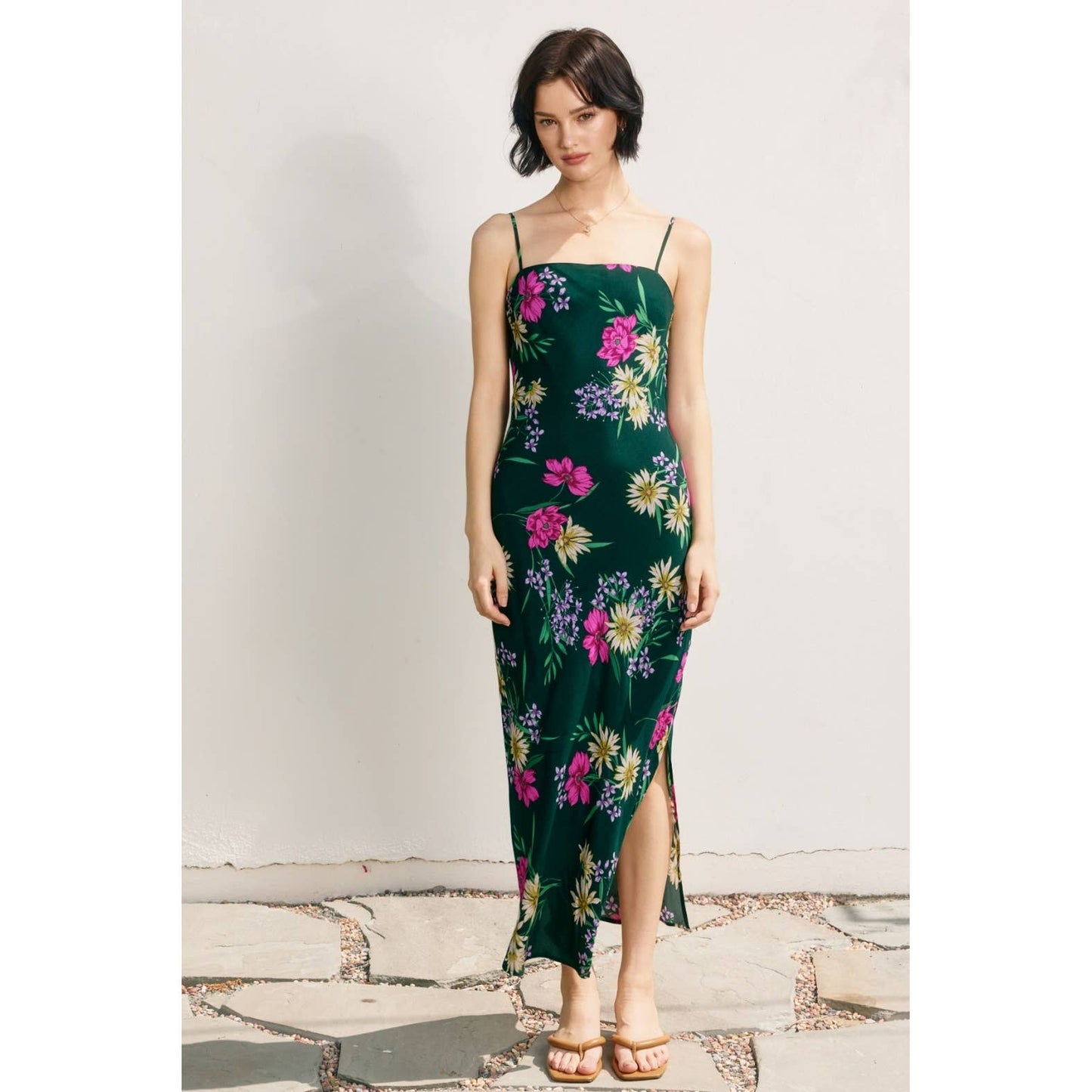 Spring Garden Open Back Midi Dress: EDEN FLORALS / FD10751-P1688_1