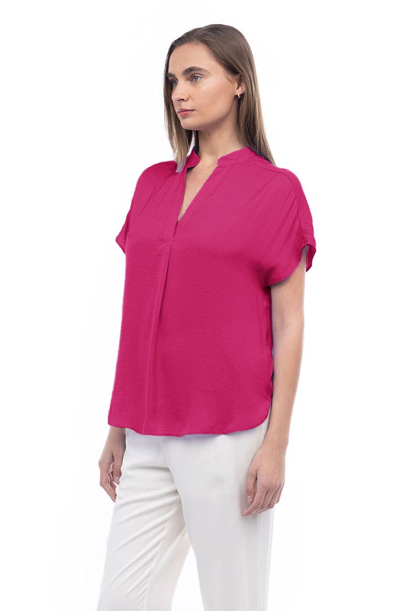 Drop Shoulder Blouse - OB112897: Sable