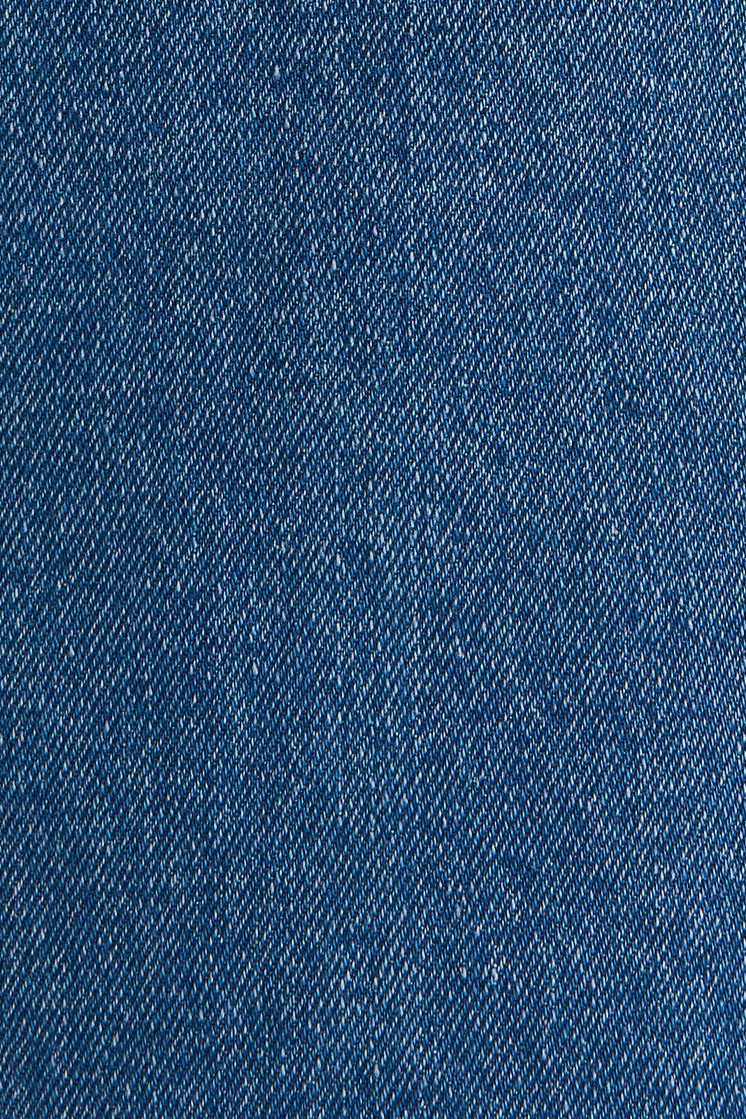 STITCH DETAIL SLEEVELESS DENIM DRESS: DENIM / SD2474