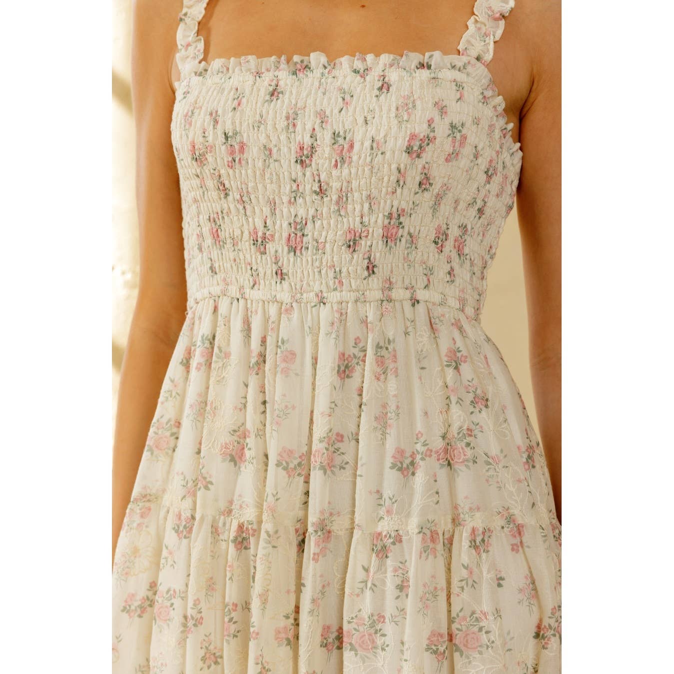 CREAM PINK FLORAL: CREAM PINK BD2181-6