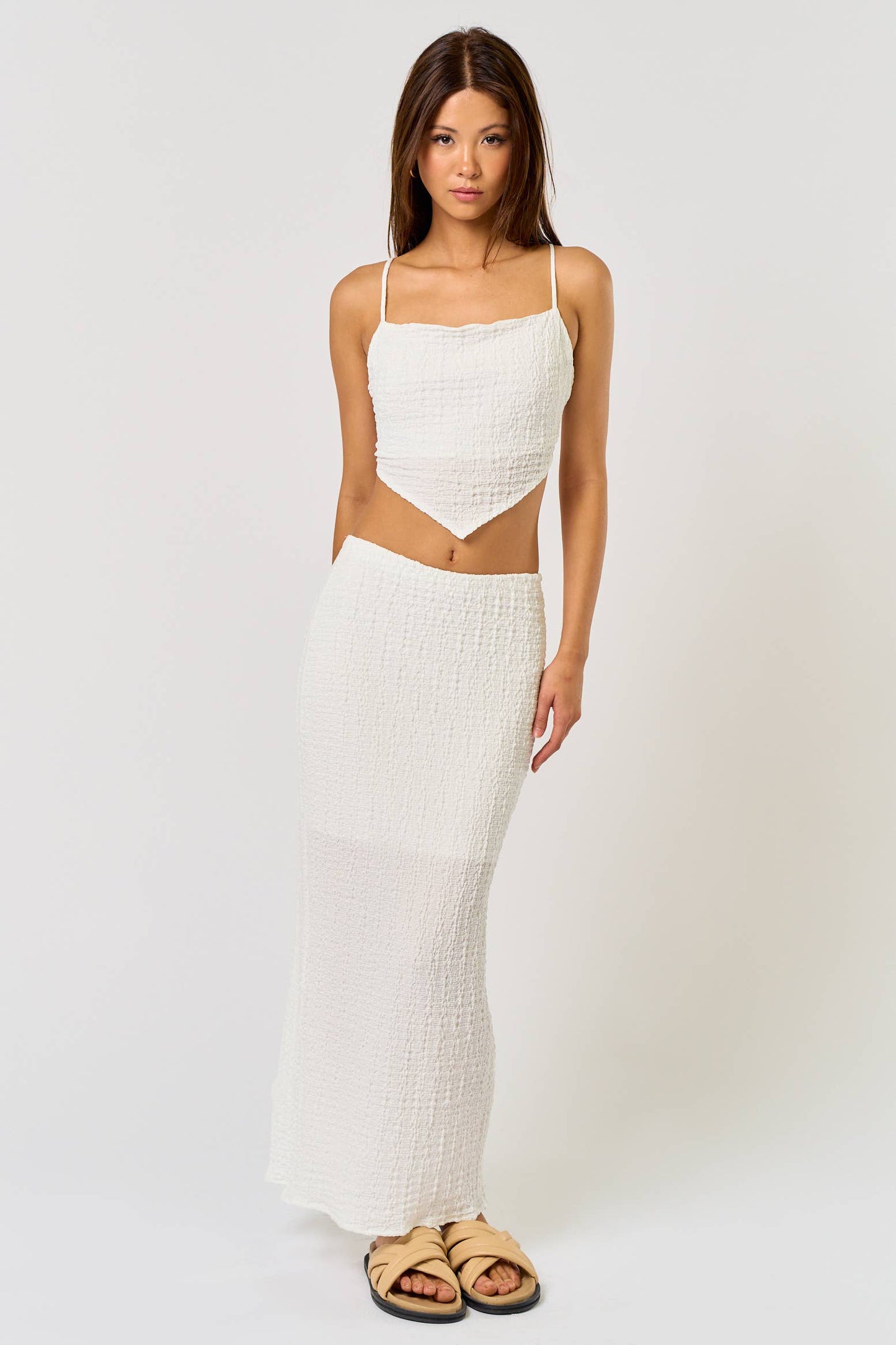 BS22555-1 💖 Top Onlyyyyy : OFF WHITE
