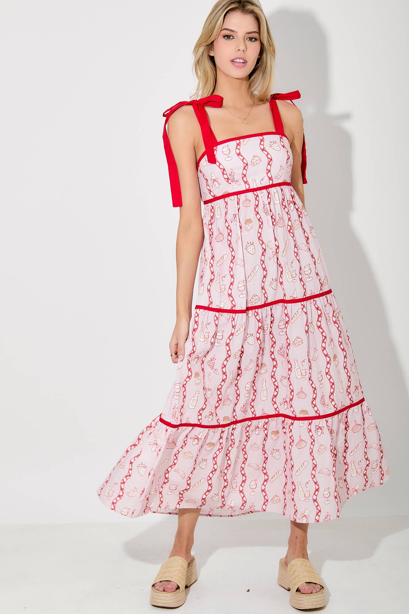 PICNIC MAXI DRESS: BLUE BD5913