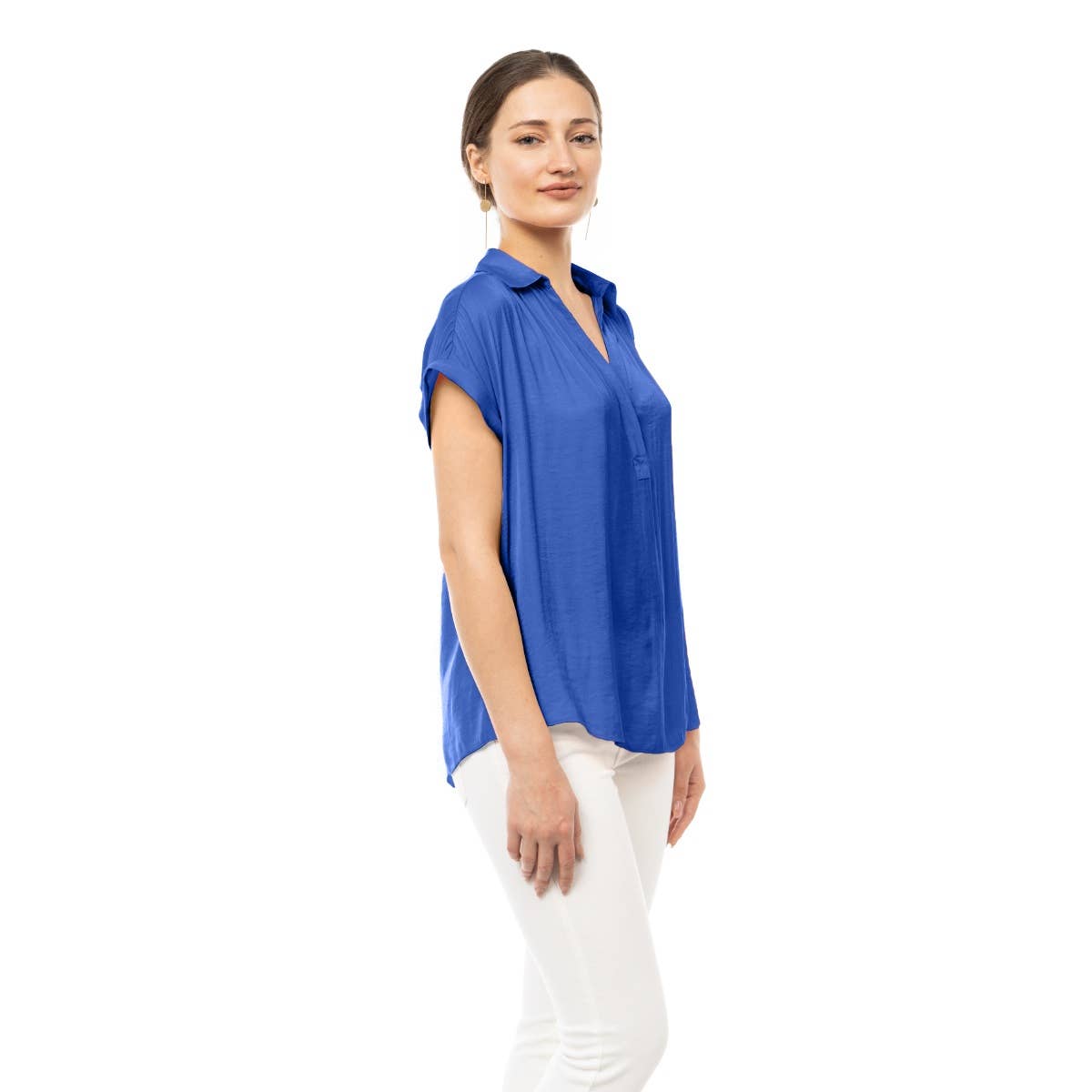 SB115233-SS-1 Blouse: Macchiato
