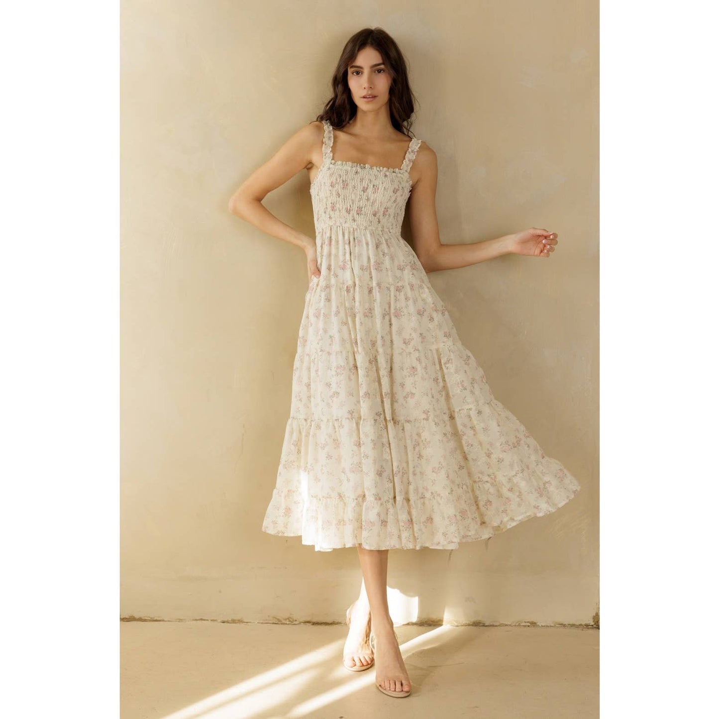 CREAM PINK FLORAL: CREAM PINK BD2181-6
