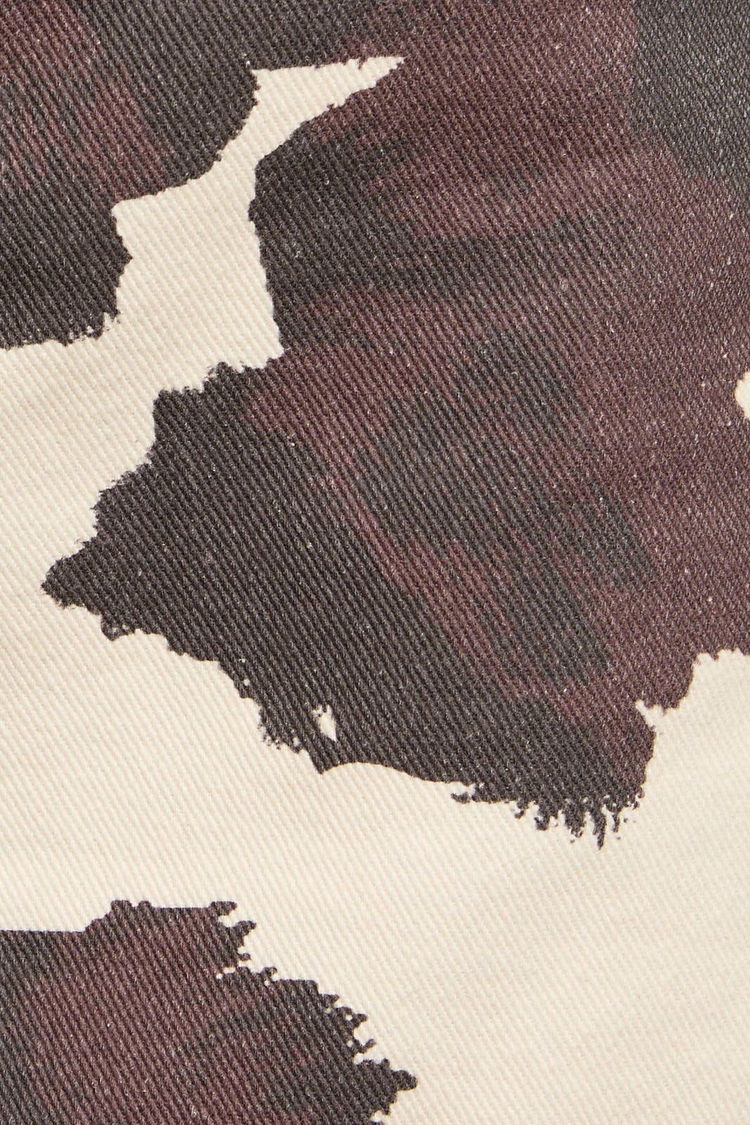 LOW WAIST MINI SKIRT: CREAM-BROWN ANIMAL / Ss3102