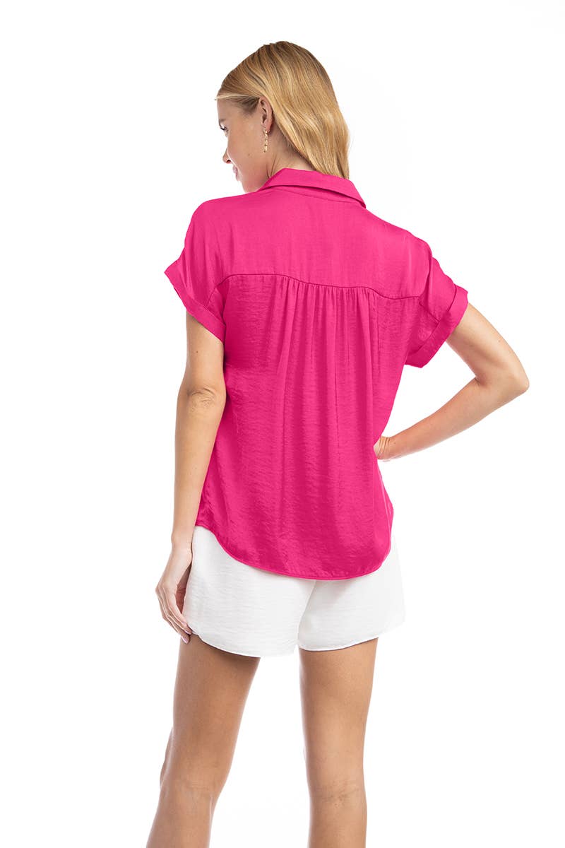 Short Sleeve Blouse - SB113287: Mystic Mauve