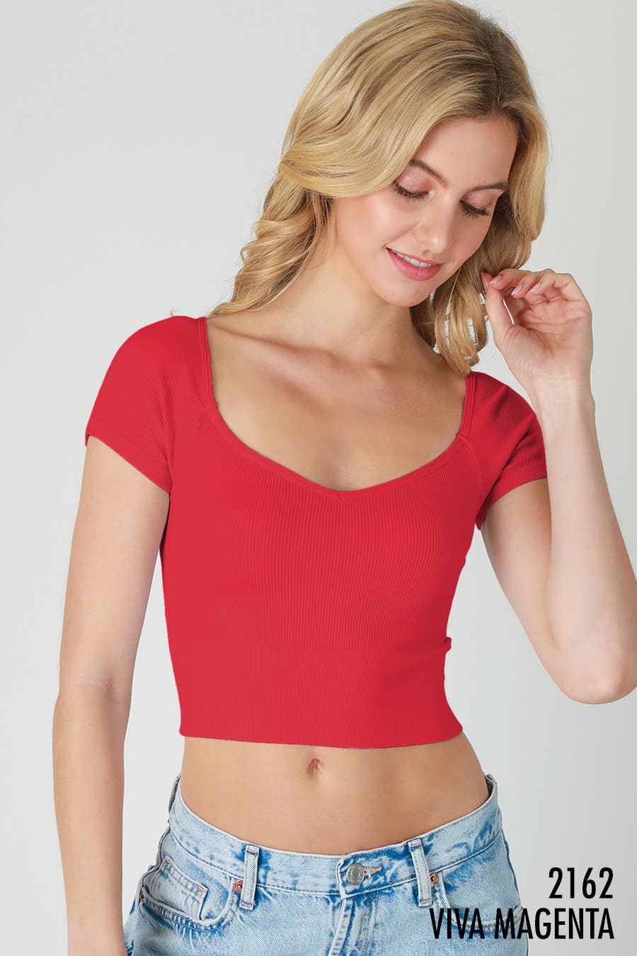 NS8207 - Cap Sleeve Ribbed Crop Top: 2160 Oak Moss