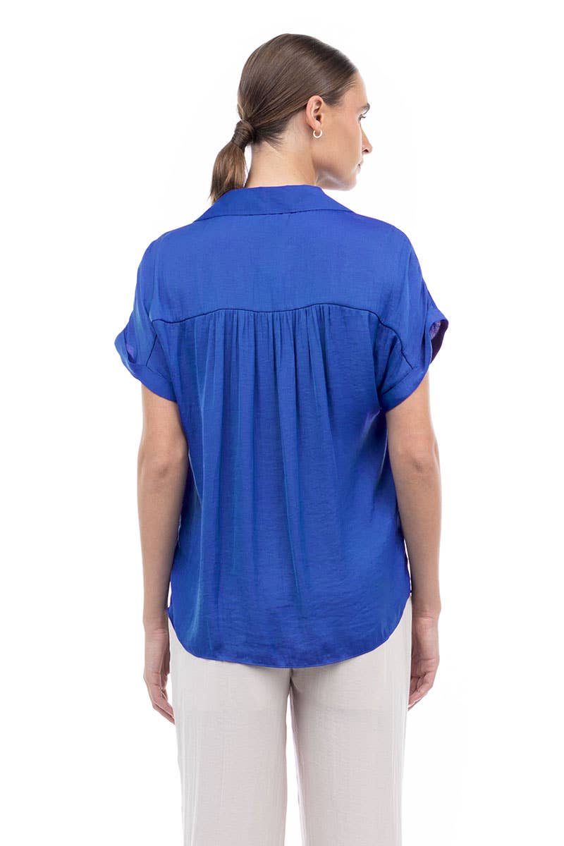 Short Sleeve Blouse - SB113287: Mystic Mauve