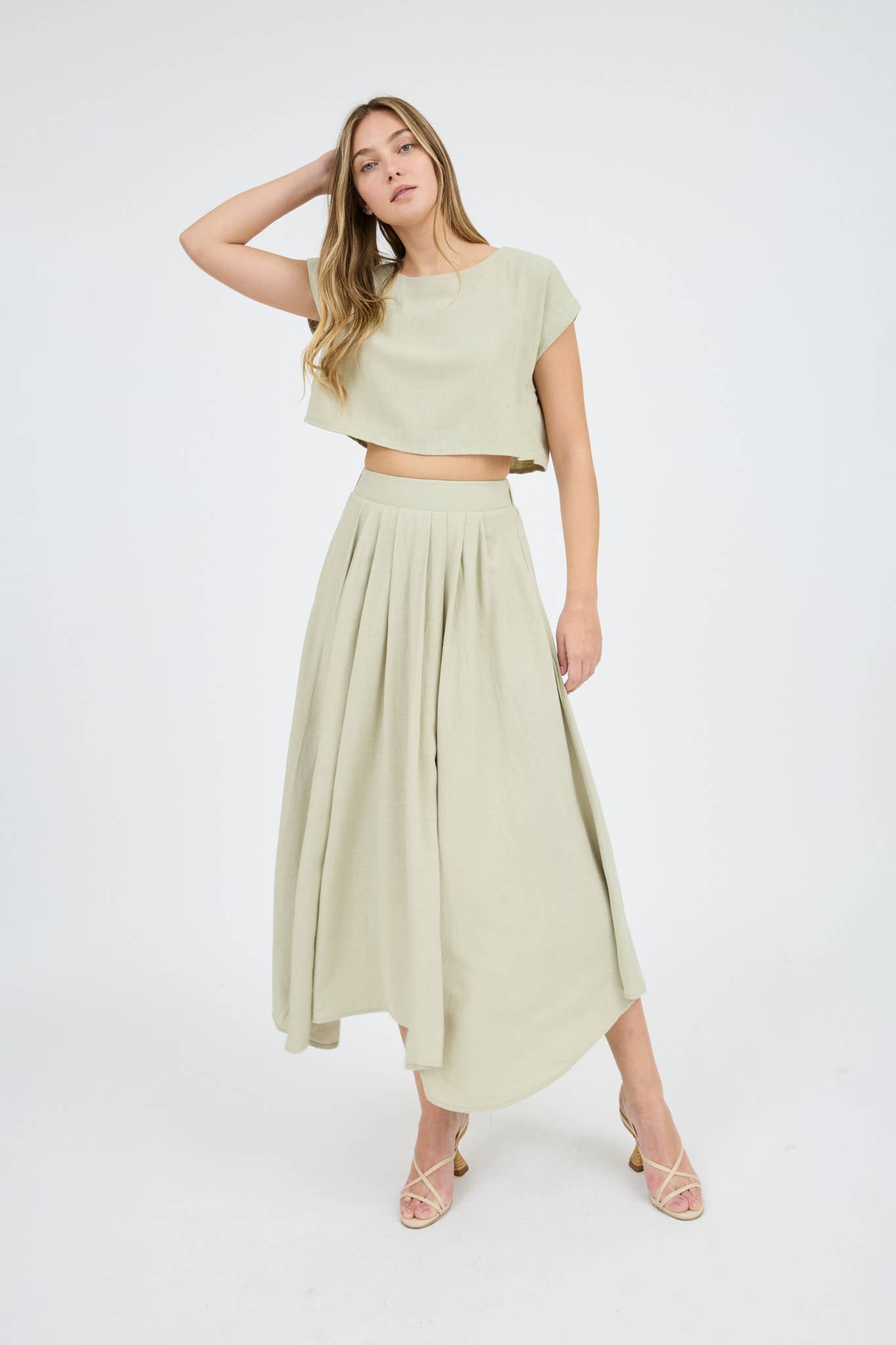 B5SX1033-B SKIRT: LIGHT TAN