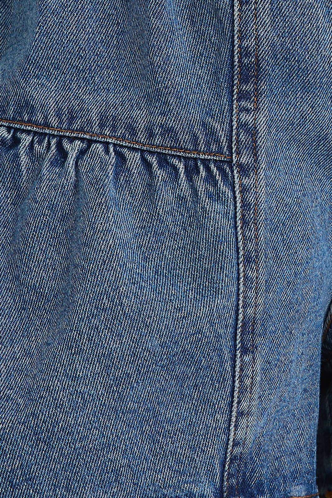 HIGH WAIST FLARE SHORTS: DENIM / SP2588