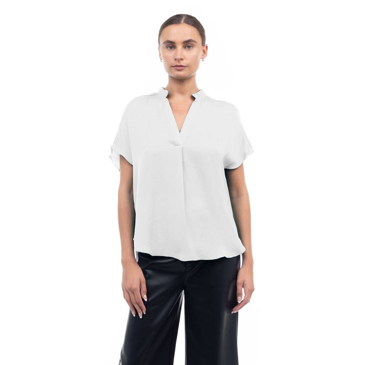Drop Shoulder Regular Blouse: Navy / OB112897