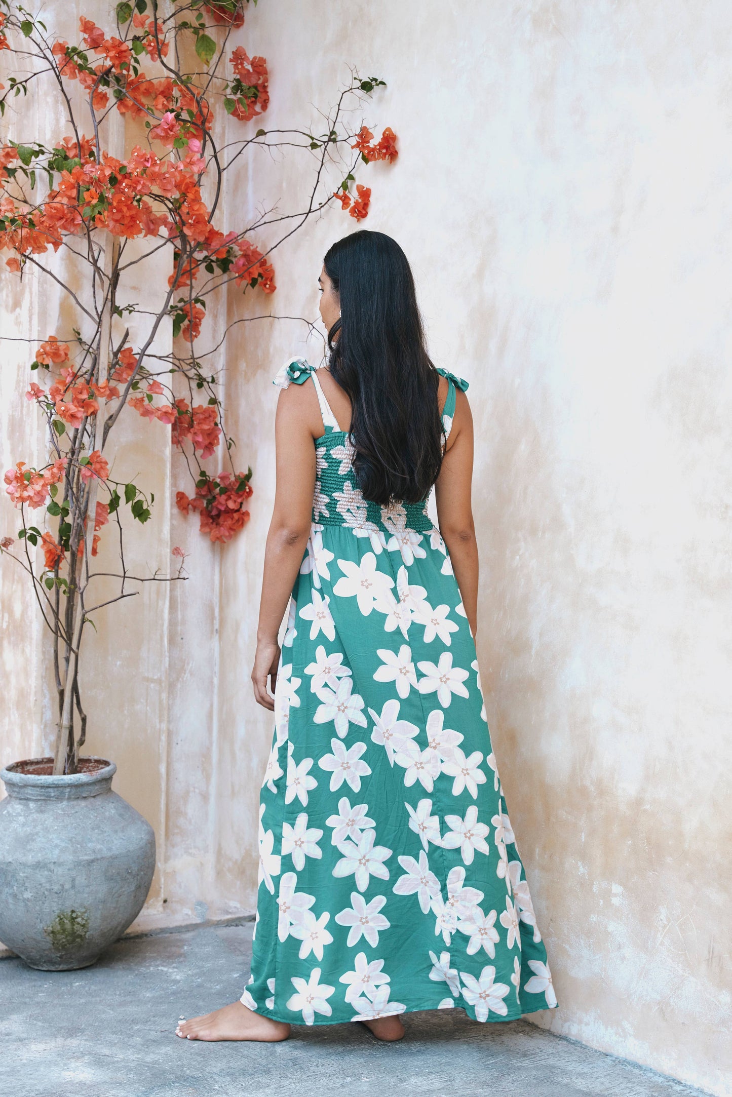 Remi Dress in Green Nā'ū