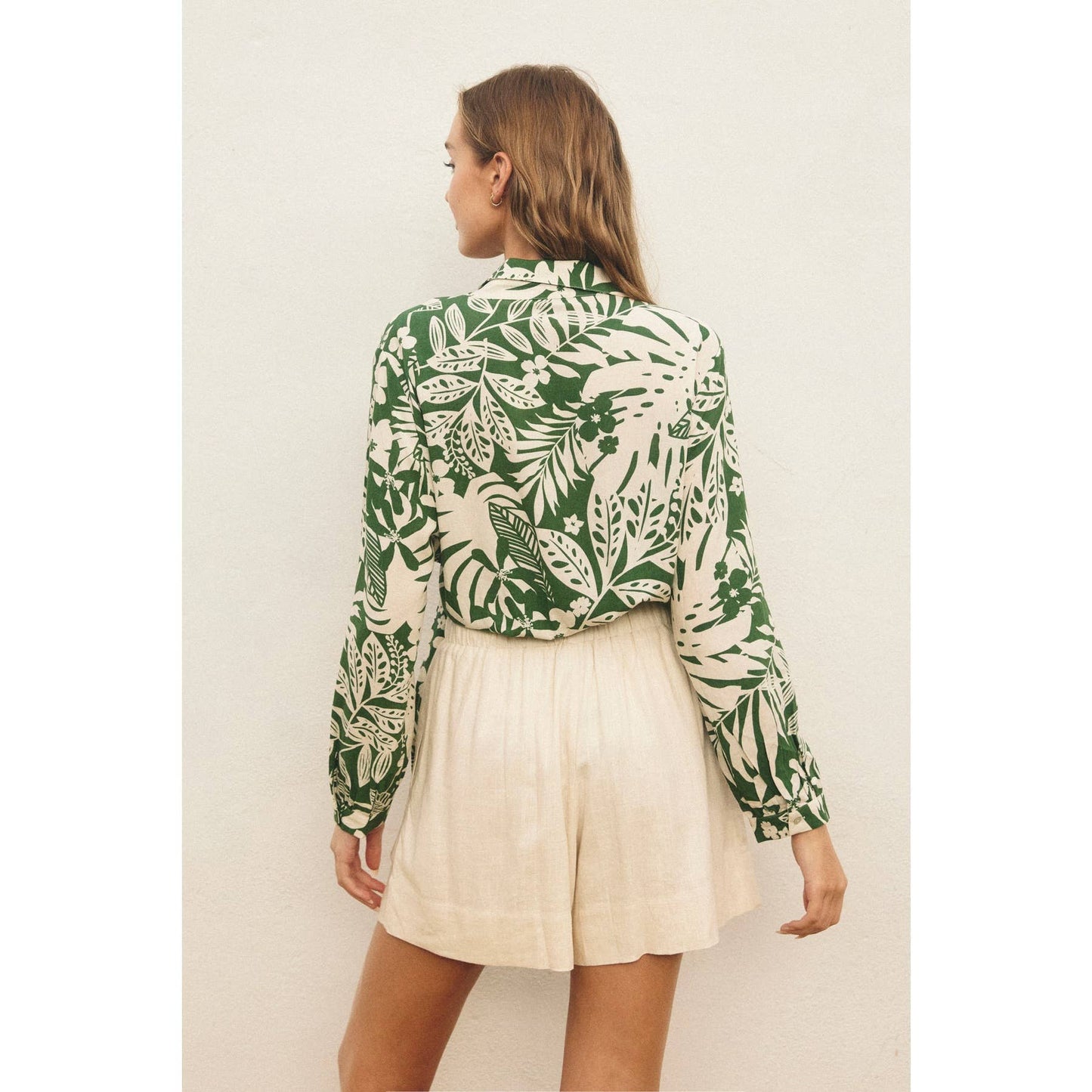 Sweet Summer Wrap Collared Shirt: IBIZA PALM / FT11600-P1460_3