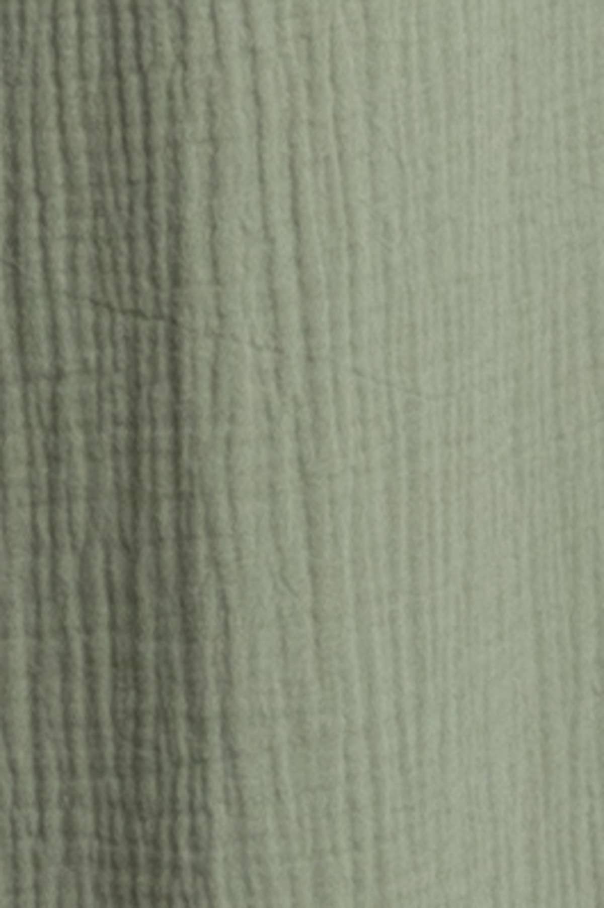 Cotton Double Gauze Wide Leg Pants - NP70326A: LT Olive