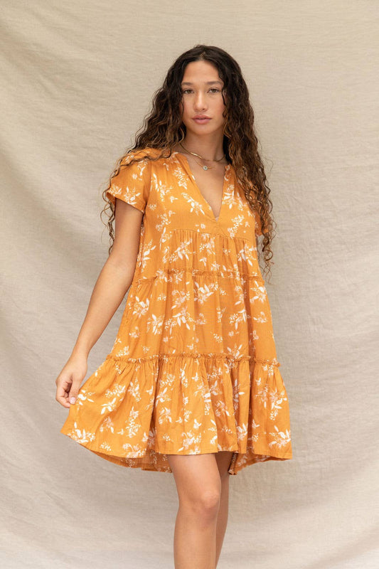 Florentine Dress in Spice (Preorder)