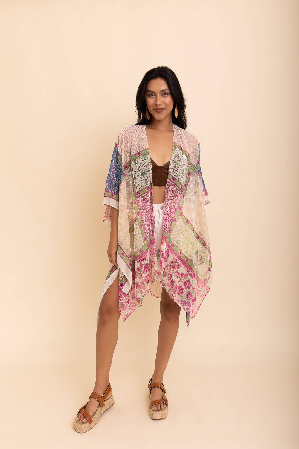 Bohemian Burnout Velvet Kimono ๐ฎ: White